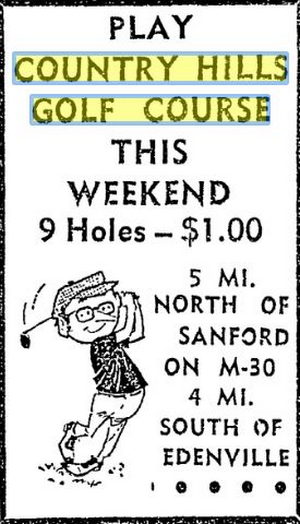 Country Hills Golf Course - June 1974 Ad